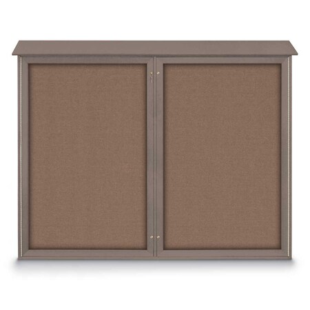 United Visual Products Single Door Enclosed Indoor Letterboard UV1124-WHITE-BLACK